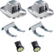HERCOO LED License Plate Light Lamp Lens White Bulbs Chrome Truck Rear Housing Compatible with 1992 1993 1994 Blazer 1988 to 1999 C1500 K1500 Subu...