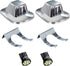 HERCOO LED License Plate Light Lamp Lens White Bulbs Chrome Truck Rear Housing Compatible with 1992 1993 1994 Blazer 1988 to 1999 C1500 K1500 Subu...