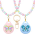 Cute Airtag Necklace Holder for Kids Girls, 2 Pack Butterfly Case Cover for Apple Airtag......