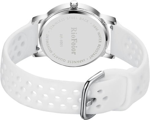 Nurse Watch for Nurses,Nursing Students,Medical Professionals,Doctors,with Variety Colors,Second Hand and 24 Hour,Soft Breathable Colour Silicone ...