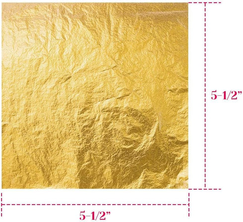 Gold Leaf Sheet for Resin, Paxcoo 300 Sheets Gold Flakes for Resin Nail Foil for Resin Jewelry Making Slime, Nail Arts, Gilding Crafting, Paint, D...
