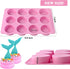 Actvty Round Chocolate Cookie Molds, 3 Pieces 12-Cavity Cylinder Chocolate Silicone Molds for Covered Oreo, Cookies Candy Jelly Mini Cakes and Muf...