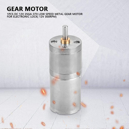 25GA-370 DC 12V Electric Micro Gear Motor Low Speed Reduction Geared Motor for Electronic Lock(300RPM)...