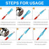 Heat Shrink Bullet Connectors, 100 Pcs Female Male Electrical Bullet Butt Terminals Insulated Waterproof Marine Bullet Connectors for Watercraft, ...