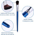 6 Pcs Mop Brush for Acrylic Painting, 1 Inch Oval Blending Brushes Artist Paint Brushes for Acrylic Watercolor Oil Painting Face Body Art, Blue...