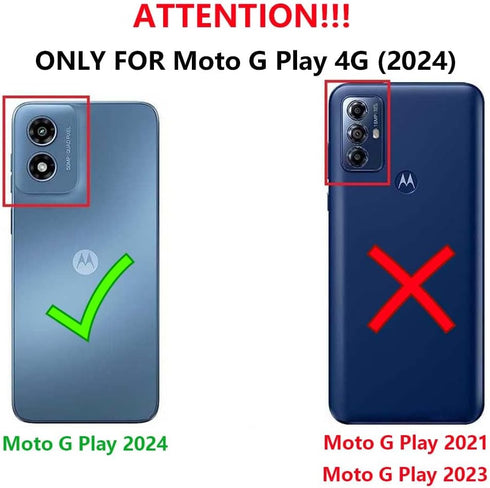 for Moto G Play 2024 Case with Screen Protector, Cute Women Girls Glitter Bling Liquid Floating Phone Case Slim TPU Soft Silicone Shockproof Girly...