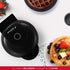 Holstein Housewares Personal/Mini Waffle Maker, Non-Stick Coating, Black - 4-inch Waffles in Minutes, Ideal for Breakfast, Brunch, Lunch or Snacks...