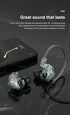 FEDAI TRN MT1 1DD HiFi Earphone Headphones, TRN MT1 in-Ear Earbuds with New 10mm Composite Magnetic Dynamic Driver Over Ear Headset with Detachabl...