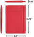 Unisex-Adult's Petite Credit Card Holder Leather Slim Minimalist Wallet, Red, Classic...