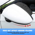 2Pcs Car Rear View/Side Mirror Rain Visor Guard, Carbon Fiber Appearance , Waterproof Smoke Guard Auto Eyebrow Cover, Exterior Accessories for Mos...