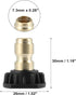 X AUTOHAUX High Pressure Washer Spray Nozzle Tips Quick Connector Black 3 Pcs...