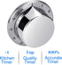 Kitchen Timer, Chef Cooking Timer Clock with Loud Alarm, No Batteries Required, 100% Mechanical - Magnetic Backing, Exquisite Stainless Steel Body...
