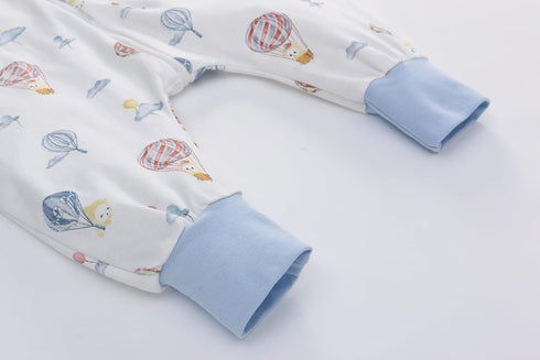 Miracle Baby Sleeping Bag with Feet, TOG 0.5 Sleep Sack Toddler Sleep Sack with Legs, 100% Cotton Long Sleeves Baby Wearable Blanket, Toddler Slee...