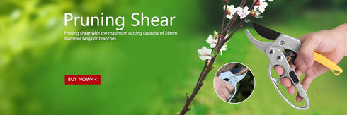 Garden Pruning Shears, Pruners Ratchet Anvil Groove Design Clippers Hand Tools Scissors Loppers Supplies for Trimming Cutting Yard Rose Steel Snip...