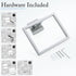 TNOMS Brushed Towel Ring Modern Square Hand Towel Bar,Towel Holder for Bathroom,Wall Mount Stainless Steel...
