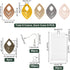 PandaHall 228Pcs Wooden Earrings Pendants, Leaf Dangle Charm Earring Making DIY Kit Embellishments Hanging Ornaments Earrings Pendants Charms with...