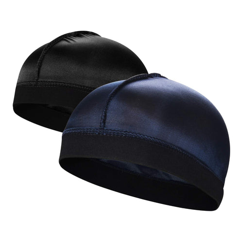 2PCS Silky Stocking Wave Cap for Men, Good Compression Over Durag ?Regular Style?...