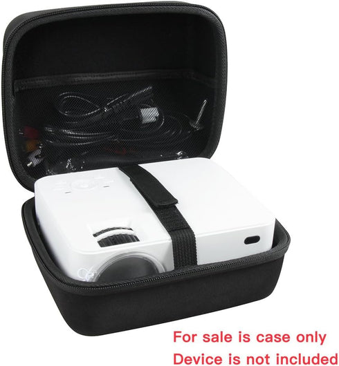 Hermitshell Hard Travel Case for TOP VISION T21 4000L / H o m p o w T20 5500L / DBPOWER L12 3000L? RD820 3500 Lux?PJ0711 2800Lux Mini Projector...