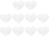 PATIKIL Plastic Mesh Canvas Sheets,10Pcs 2.96inch Cross Needlework Blank Yarn Crafting for Embroidery DIY Bookmarks Cup Mats, White, Heart Shape...