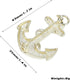 Vintage Nautical Sailboat Navy Rudder Anchor Brooch Pin Sailor Seaman Badge Jewelry Ship Wheel Pin...