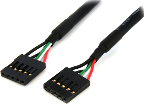 StarTech USBINT5PIN Internal 5 pin USB IDC Motherboard Header Cable (1.5 Feet), Black...