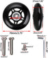 70mm x 24mm 2 Pcs Luggage Suitcase Replacement Wheels, Rubber Swivel Caster Wheels Bearings Repair Kits...
