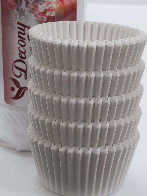 Giant Muffin Cups - 250 Pc - USA MADE -White Cupcake Liners for Baking Fluted Giant Muffin Liners Paper Liners for Large/Jumbo Muffins- Food-Grade...