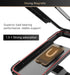 Black Waterproof Bike Protects Phone Mount Case Holder Handlebar, Phone Fits Perfectly Boxs Strong Sturdy Well-Built Mountain Frame Touch-Screen S...