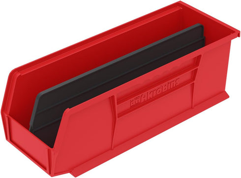 Akro-Mils 40234 Plastic Length Dividers for AkroBins Stackable Storage Bins Model 30234, Custom Storage Inserts for Tools, Crafts & Supplies, 6-Pa...