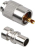 10 Pack UHF PL259 Solder Connector Plug with Reducer for RG8x, RG8, RG59, LMR-400, RG-213 Coaxial Coax Cable?Teflon Material 50ohm Low Loss RFAdap...