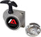 AlveyTech Recoil Pull Start Assembly for 48cc-80cc 2-Stroke Bicycle Engine Kits - Durable Cast Metal Housing Recoil Starter with Pawl, Handle and ...
