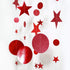 Decor365 Twinkle Star Garland Glitter Red Party Decorations Star Banner Ceiling Hanging Streamer Backdrop for Birthday Valentine’s Day Christmas L...