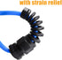 2 Pcs Black PG7 Cable Gland Waterproof IP68 Nylon Joint Adjustable Locknut with Flex Spiral Strain Relief for 4.5-7.8mm Dia Wire...