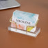 Acrylic Business Card Holder for Desk, Modern Clear Business Card Display Holder, Desktop Business Card Stand Business Cards Organizer, Holds 50 C...
