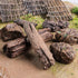 7PCS Miniature Tree Stumps Fake Tree Stump Decor Mini Stone Rock Statue Mini Garden Figurines for DIY Fairy Garden Miniature Moss Landscape...