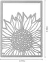 Hying Metal Sunflower Frame Cutting Dies for Card Making, Fall Frame Dies Thanksgiving Flowers Die Cuts for Crafting Stencil Embossing Tool Scrapb...