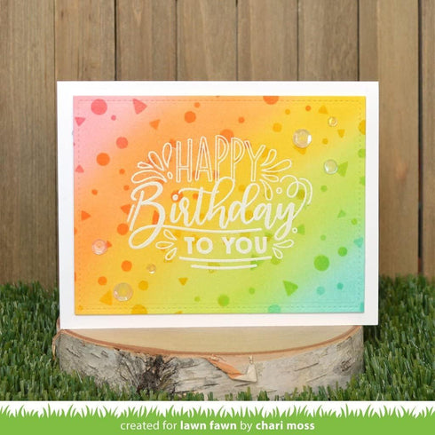 Lawn Clippings Stencils-Confetti -LF2624...