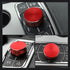 LECART for Jeep Grand Cherokee Accessories 2014-2021 Central Multimedia 4WD Switch Knob Cover Aluminum Alloy Red 1 Pack...