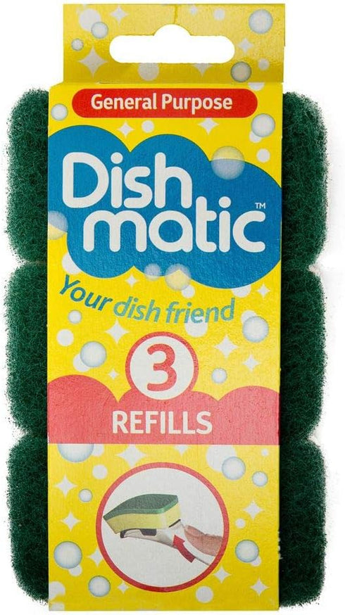 3 x Caraselle Dishmatic Refill Sponges...