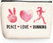 Gifts for Runners Makeup Bag Cosmetic Bag Running Gifts Women Cross Country Runner Gifts for Women Girls Sports Gym Lover Coach Marathon Lovers Fr...