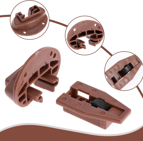 10PCS Drawer Slide Track Guide Glide for kenlin for Rite Trak 2 for Center Mount Drawer for Dressers, for Hutches and for Nightstand Drawer...