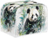 Toaster Cover 2 Slice Watercolor Panda Bamboo Dustproof Bakeware Protector Small Kitchen Appliance Dust Covers with Hang Loop (14x14")2PCS...