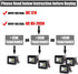 GLW® 10w 12v Ac or Dc Warm White Led Flood Light Waterproof Outdoor Lights 750lm 80w Halogen Bulb Equivalent Black Case...