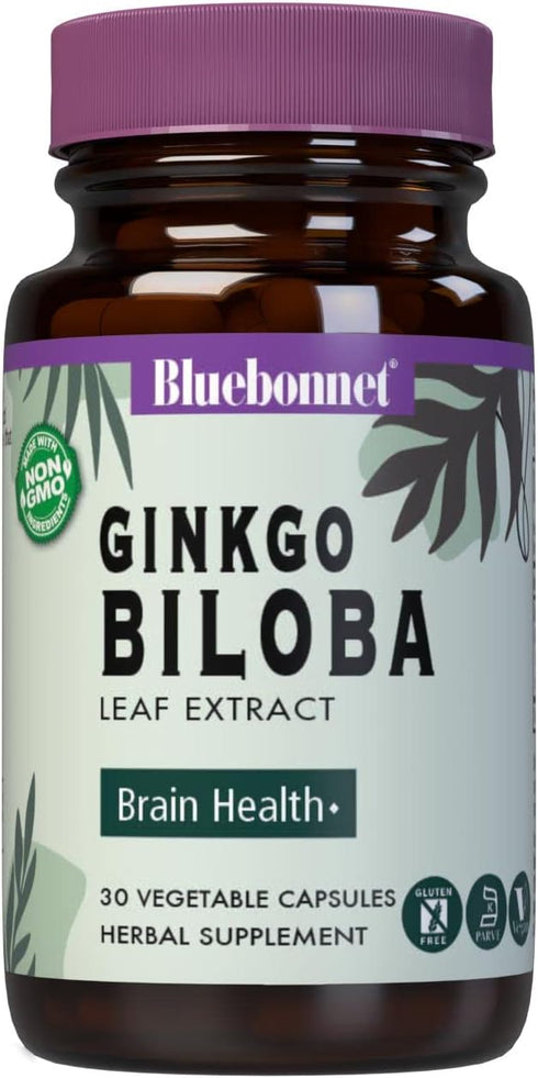 BlueBonnet Ginkgo Biloba Leaf Extract Supplement, 30 Count...