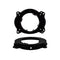 Metra 82-8147 6"-6 3/4" Speaker Adapter for Select Toyota and Lexus Vehicles,Black...
