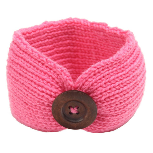 QandSweet Baby Turban Head Wrap Headbands Girl Knitting Button Hairbands...
