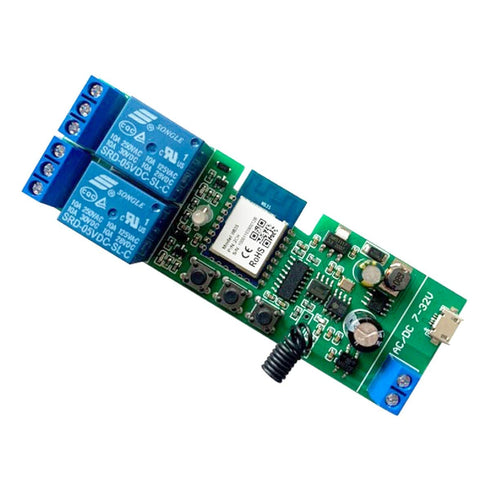 Updated WiFi Wireless Smart Switch Inching Self-Locking Relay Module,Set Inching Time from 0.5 Second to 1 Hour,be Applied to Access Control,DIY W...