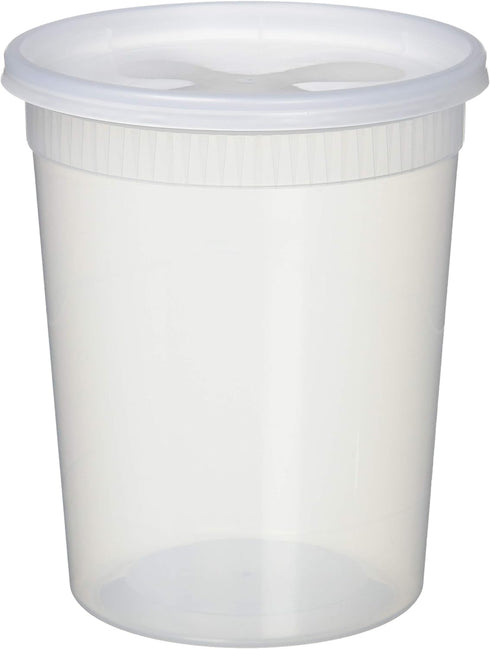 YW COMINHKR02572325 Sets 32oz Plastic Soup/Food Container with lids...