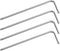 4 Pack T30 Long Tamper Proof Torx Hex Key Bit Wrench, Tamper Resistance Star Screwdriver Security Bit Torque Repair Tool L-Shape Nickel Plated CRV...