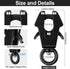 2 Pcs Frog Clip Black Dog Leash Clasp 360 Degree Swivel Clip Heavy Duty Quick Release Dog Chain Buckle Frog Cable Dog Leash Buckle for Linking Pet...